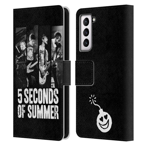 5 Seconds of Summer Posters Strips Leather Book Wallet Case Cover For Samsung Galaxy S21 5G