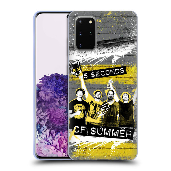 5 Seconds of Summer Posters Splatter Soft Gel Case for Samsung Galaxy S20+ / S20+ 5G