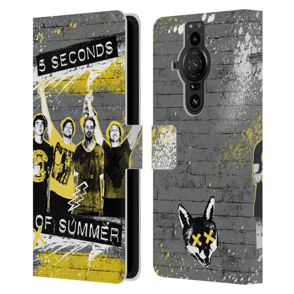 5 Seconds of Summer Posters Splatter Leather Book Wallet Case Cover For Sony Xperia Pro-I