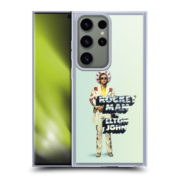 Elton John Artwork Rocket Man Single Soft Gel Case for Samsung Galaxy S23 Ultra 5G
