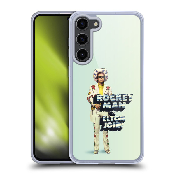 Elton John Artwork Rocket Man Single Soft Gel Case for Samsung Galaxy S23+ 5G & MagSafe