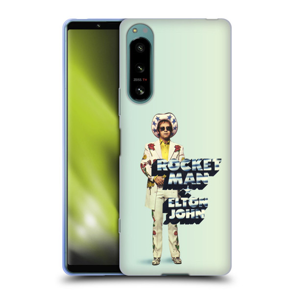Elton John Artwork Rocket Man Single Soft Gel Case for Sony Xperia 5 IV