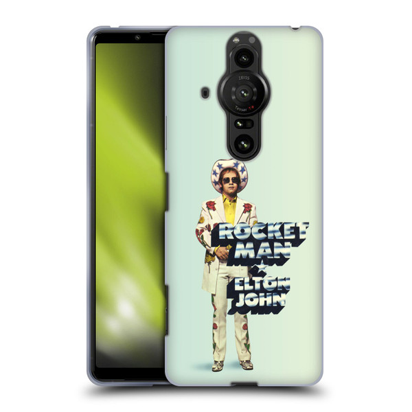 Elton John Artwork Rocket Man Single Soft Gel Case for Sony Xperia Pro-I