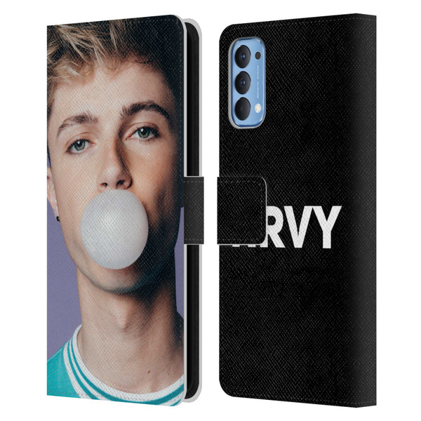 HRVY Graphics Calendar 2 Leather Book Wallet Case Cover For OPPO Reno 4 5G