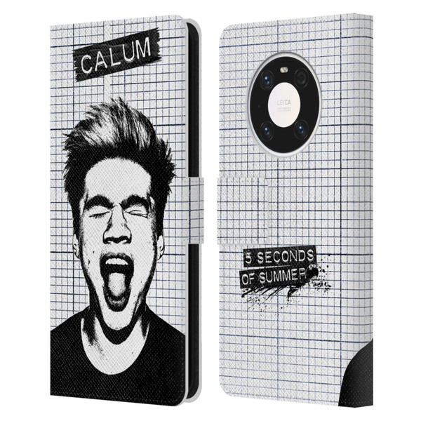 5 Seconds of Summer Solos Grained Calum Leather Book Wallet Case Cover For Huawei Mate 40 Pro 5G