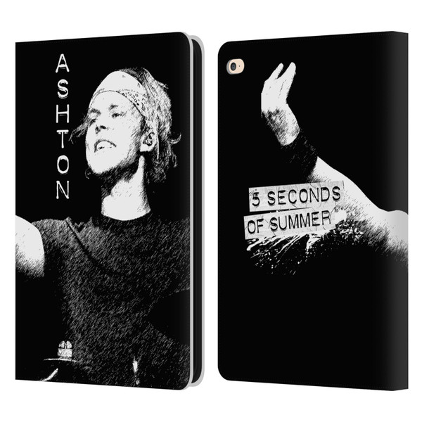 5 Seconds of Summer Solos BW Ashton Leather Book Wallet Case Cover For Apple iPad Air 2 (2014)