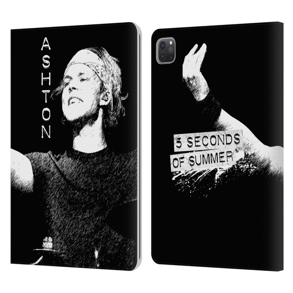 5 Seconds of Summer Solos BW Ashton Leather Book Wallet Case Cover For Apple iPad Pro 11 2020 / 2021 / 2022