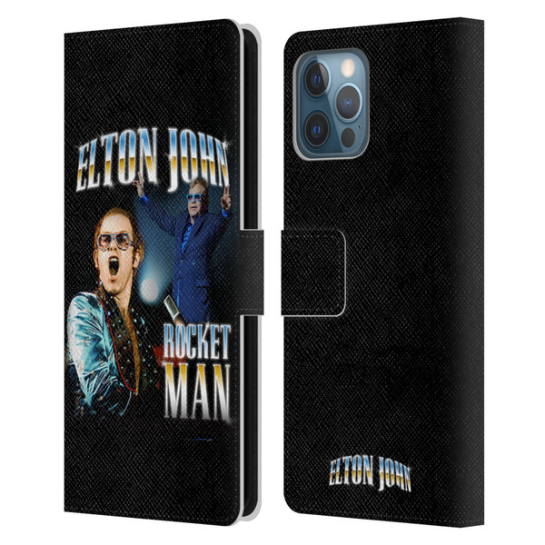 Elton John Rocketman Key Art Leather Book Wallet Case Cover For Apple iPhone 12 Pro Max