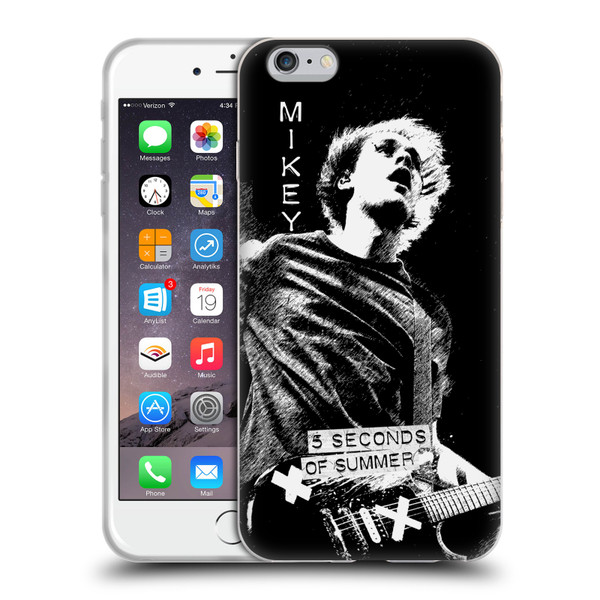 5 Seconds of Summer Solos BW Mikey Soft Gel Case for Apple iPhone 6 Plus / iPhone 6s Plus