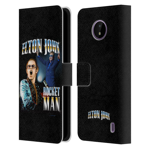 Elton John Rocketman Key Art Leather Book Wallet Case Cover For Nokia C10 / C20