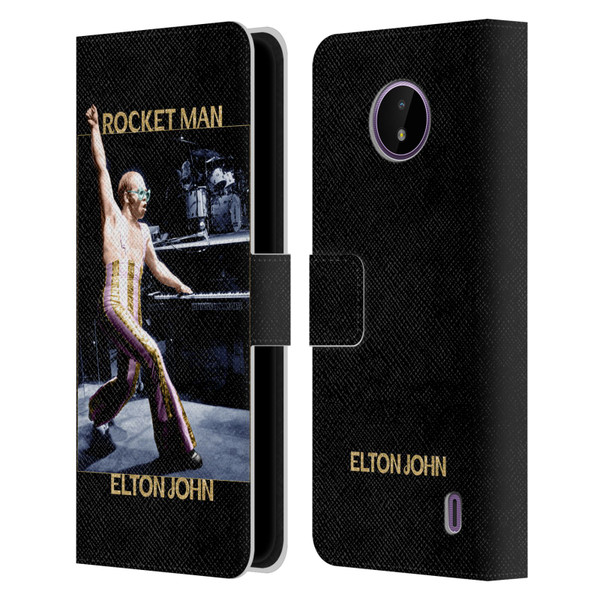 Elton John Rocketman Key Art 3 Leather Book Wallet Case Cover For Nokia C10 / C20