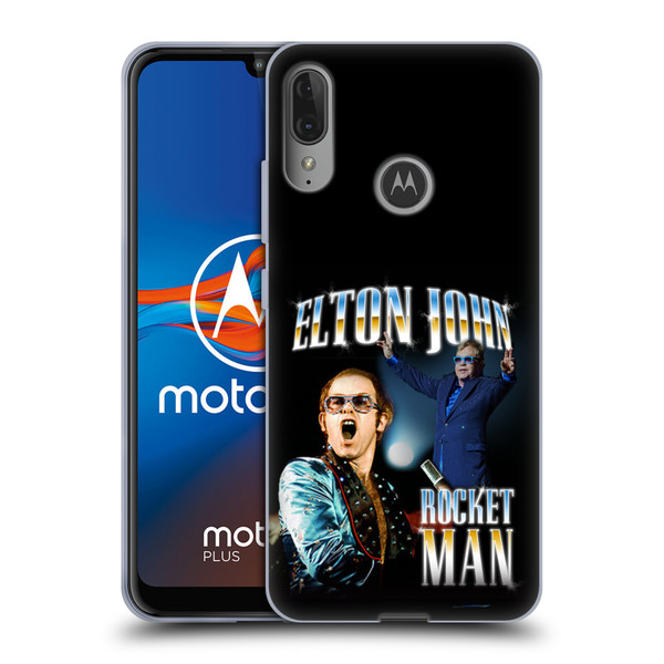 Elton John Rocketman Key Art Soft Gel Case for Motorola Moto E6 Plus