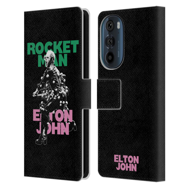 Elton John Rocketman Key Art 5 Leather Book Wallet Case Cover For Motorola Edge 30