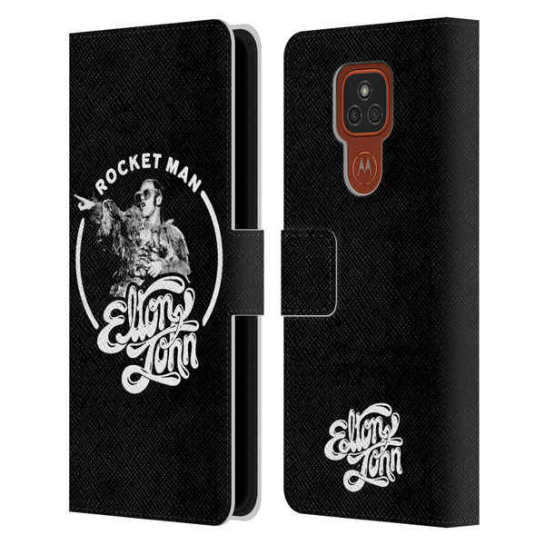 Elton John Rocketman Key Art 2 Leather Book Wallet Case Cover For Motorola Moto E7 Plus