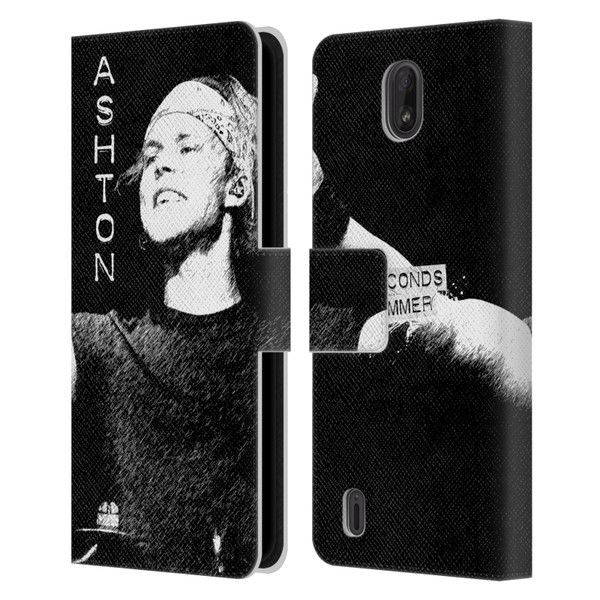 5 Seconds of Summer Solos BW Ashton Leather Book Wallet Case Cover For Nokia C01 Plus/C1 2nd Edition