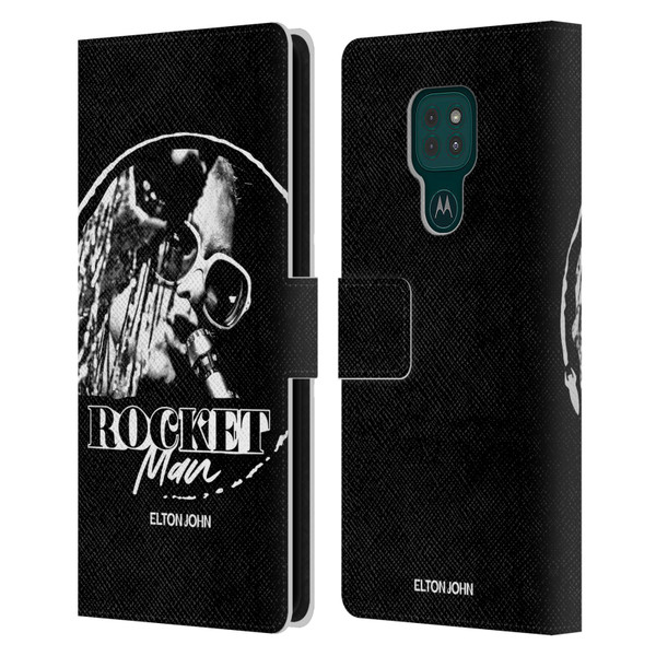 Elton John Rocketman Key Art 4 Leather Book Wallet Case Cover For Motorola Moto G9 Play