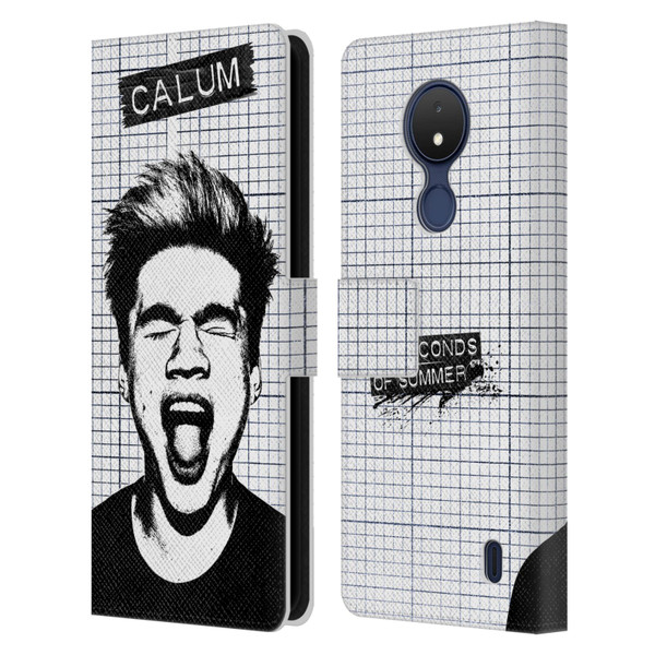 5 Seconds of Summer Solos Grained Calum Leather Book Wallet Case Cover For Nokia C21