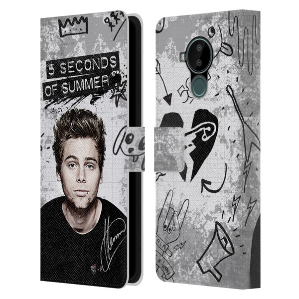 5 Seconds of Summer Solos Vandal Luke Leather Book Wallet Case Cover For Nokia C30