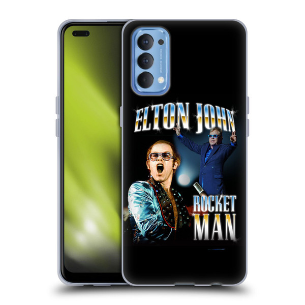 Elton John Rocketman Key Art Soft Gel Case for OPPO Reno 4 5G