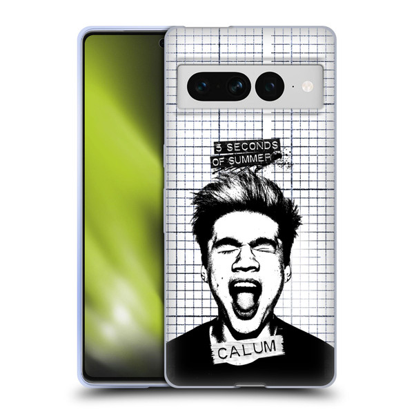 5 Seconds of Summer Solos Grained Calum Soft Gel Case for Google Pixel 7 Pro