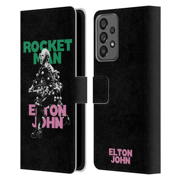Elton John Rocketman Key Art 5 Leather Book Wallet Case Cover For Samsung Galaxy A73 5G (2022)