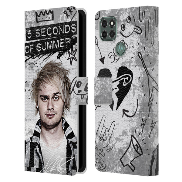 5 Seconds of Summer Solos Vandal Mikey Leather Book Wallet Case Cover For Motorola Moto G9 Power