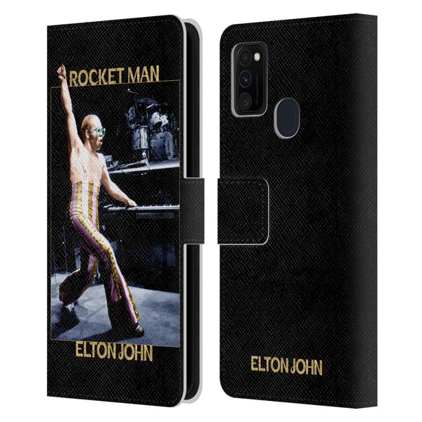 Elton John Rocketman Key Art 3 Leather Book Wallet Case Cover For Samsung Galaxy M30s (2019)/M21 (2020)