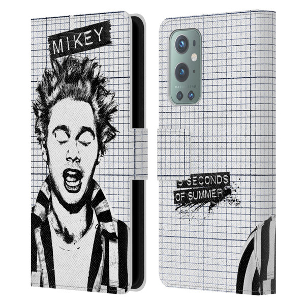 5 Seconds of Summer Solos Grained Mikey Leather Book Wallet Case Cover For OnePlus 9