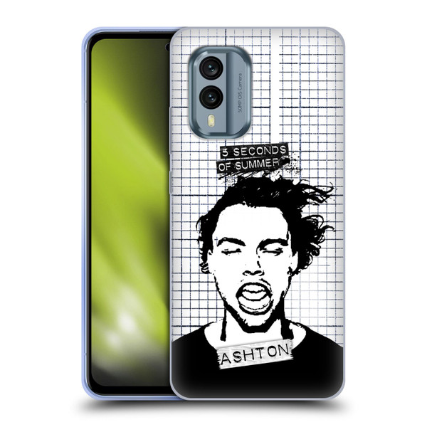 5 Seconds of Summer Solos Grained Ashton Soft Gel Case for Nokia X30