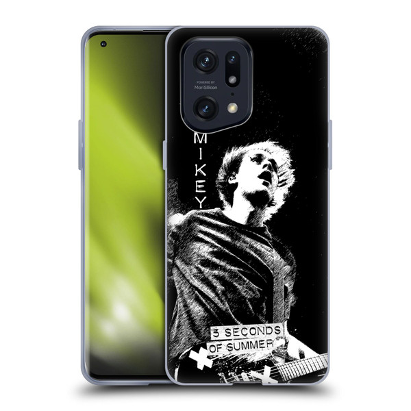 5 Seconds of Summer Solos BW Mikey Soft Gel Case for OPPO Find X5 Pro