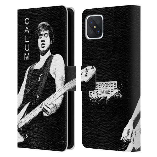 5 Seconds of Summer Solos BW Calum Leather Book Wallet Case Cover For OPPO Reno4 Z 5G