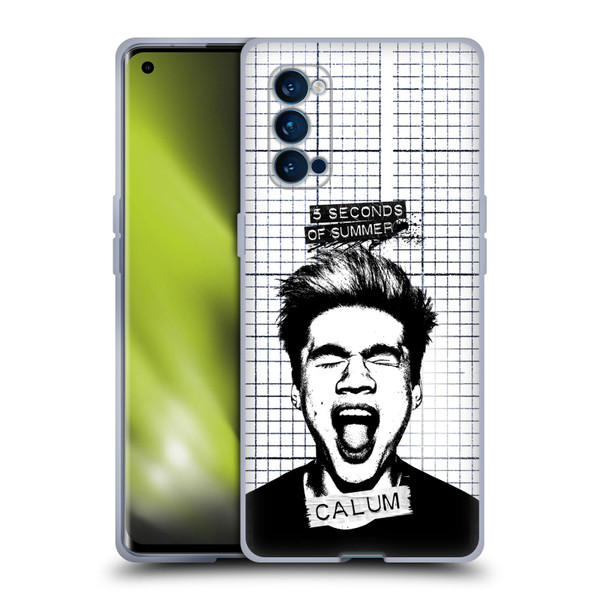 5 Seconds of Summer Solos Grained Calum Soft Gel Case for OPPO Reno 4 Pro 5G