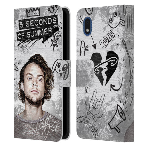 5 Seconds of Summer Solos Vandal Ashton Leather Book Wallet Case Cover For Samsung Galaxy A01 Core (2020)