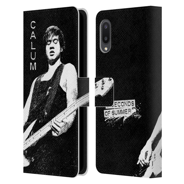 5 Seconds of Summer Solos BW Calum Leather Book Wallet Case Cover For Samsung Galaxy A02/M02 (2021)