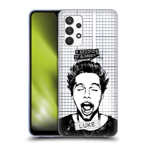 5 Seconds of Summer Solos Grained Luke Soft Gel Case for Samsung Galaxy A32 (2021)