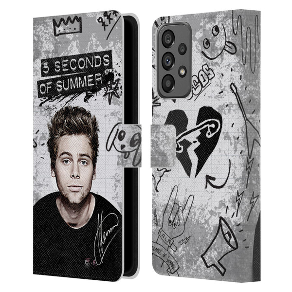 5 Seconds of Summer Solos Vandal Luke Leather Book Wallet Case Cover For Samsung Galaxy A73 5G (2022)