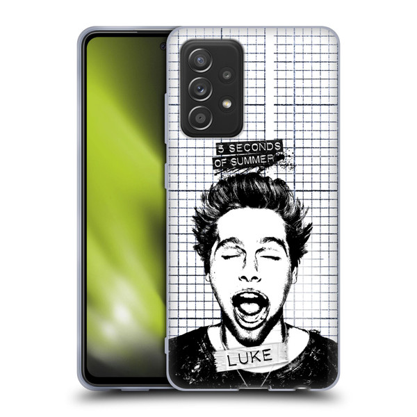 5 Seconds of Summer Solos Grained Luke Soft Gel Case for Samsung Galaxy A52 / A52s / 5G (2021)