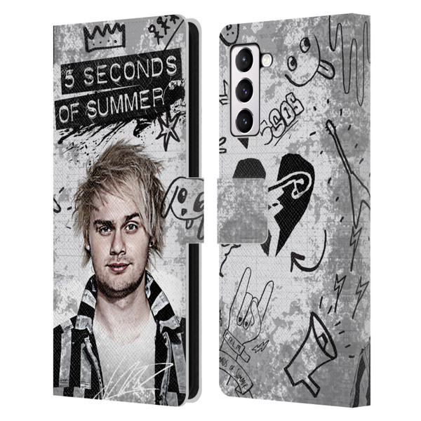 5 Seconds of Summer Solos Vandal Mikey Leather Book Wallet Case Cover For Samsung Galaxy S21+ 5G