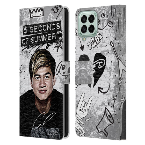 5 Seconds of Summer Solos Vandal Calum Leather Book Wallet Case Cover For Samsung Galaxy M53 (2022)
