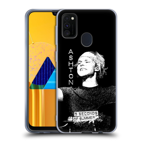 5 Seconds of Summer Solos BW Ashton Soft Gel Case for Samsung Galaxy M30s (2019)/M21 (2020)