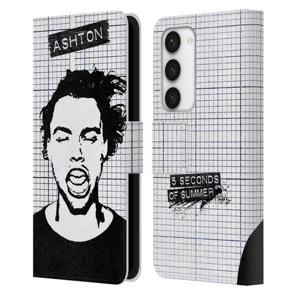 5 Seconds of Summer Solos Grained Ashton Leather Book Wallet Case Cover For Samsung Galaxy S23 5G