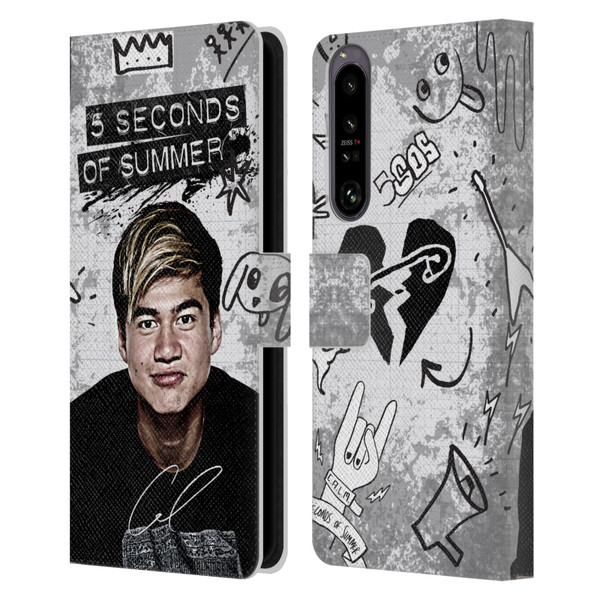 5 Seconds of Summer Solos Vandal Calum Leather Book Wallet Case Cover For Sony Xperia 1 IV
