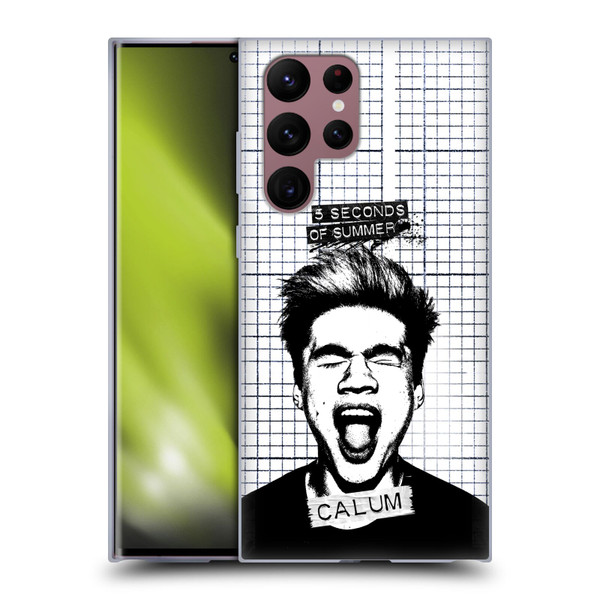5 Seconds of Summer Solos Grained Calum Soft Gel Case for Samsung Galaxy S22 Ultra 5G