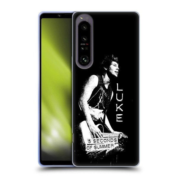 5 Seconds of Summer Solos BW Luke Soft Gel Case for Sony Xperia 1 IV
