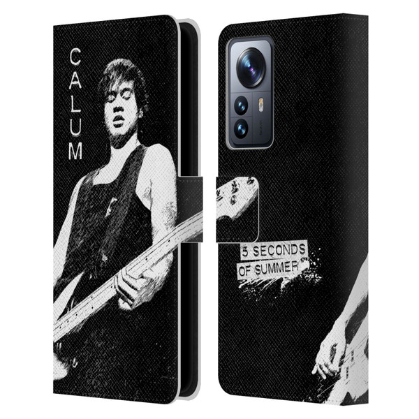 5 Seconds of Summer Solos BW Calum Leather Book Wallet Case Cover For Xiaomi 12 Pro