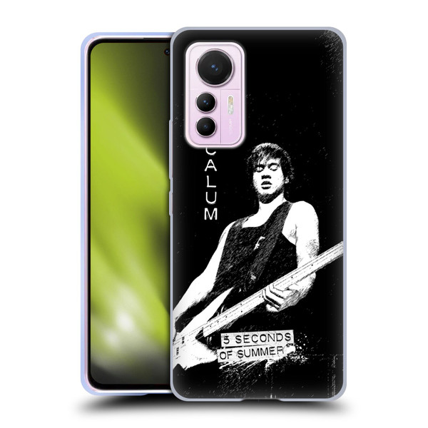 5 Seconds of Summer Solos BW Calum Soft Gel Case for Xiaomi 12 Lite