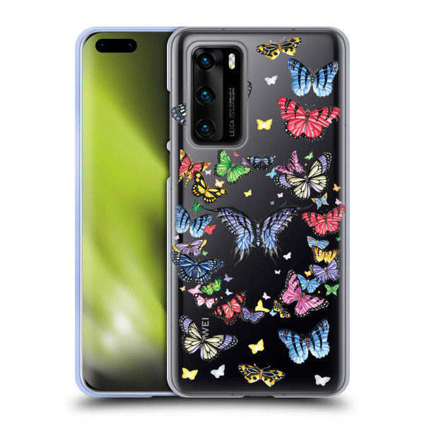Nene Thomas Art Butterfly Pattern Soft Gel Case for Huawei P40 5G