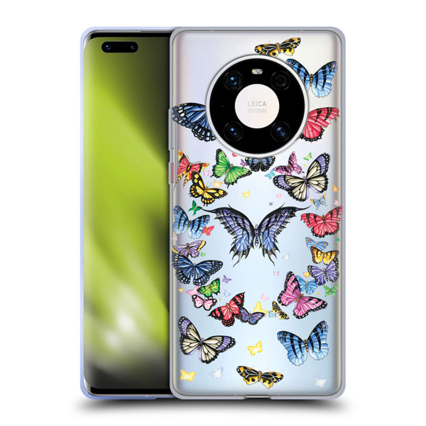 Nene Thomas Art Butterfly Pattern Soft Gel Case for Huawei Mate 40 Pro 5G