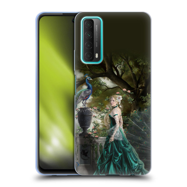 Nene Thomas Art Peacock & Princess In Emerald Soft Gel Case for Huawei P Smart (2021)
