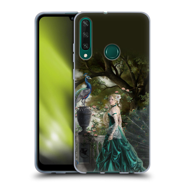 Nene Thomas Art Peacock & Princess In Emerald Soft Gel Case for Huawei Y6p
